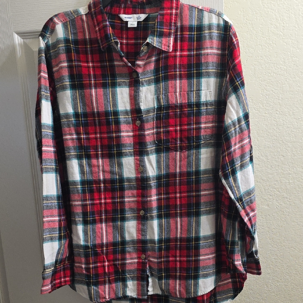 Old Navy Men's Plaid Flannel Shirt Size XL